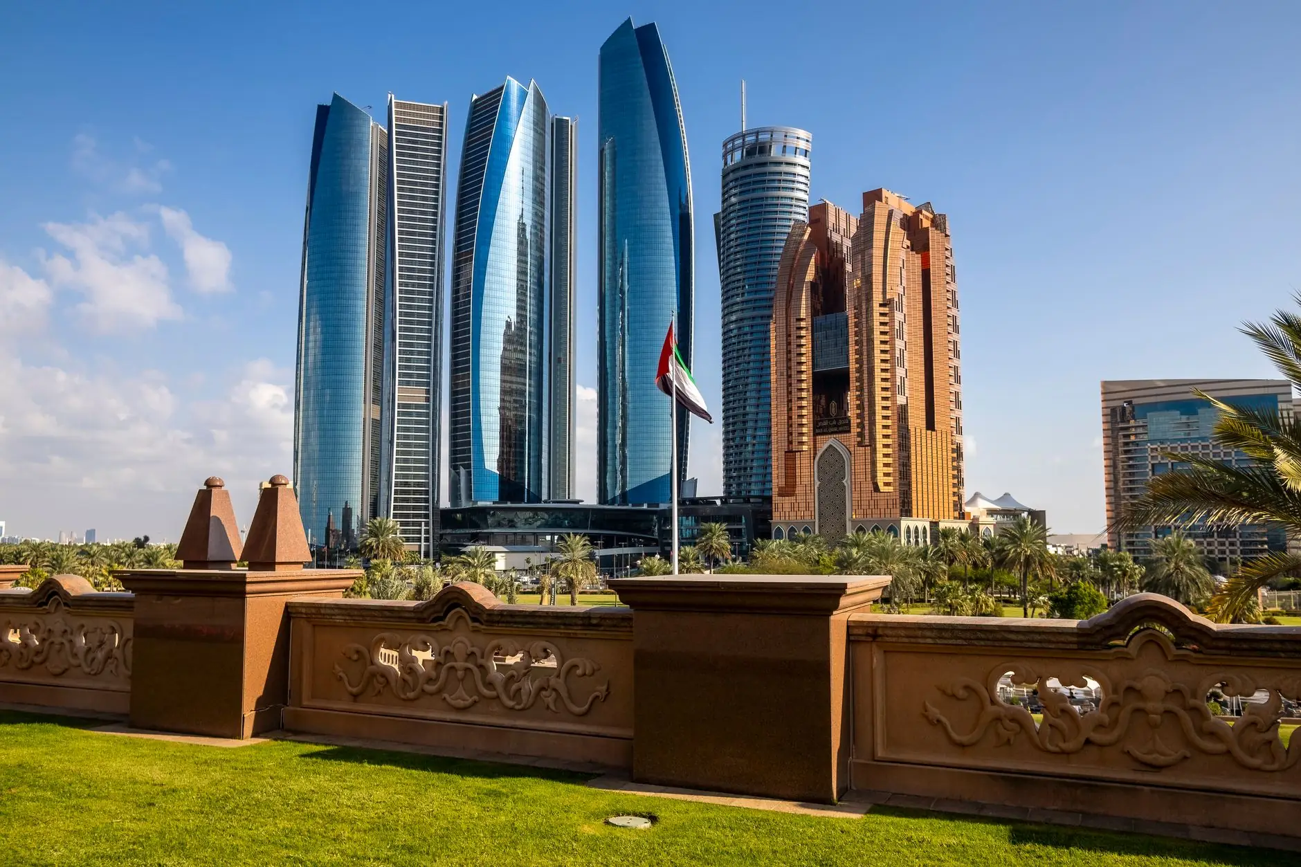Abu Dhabi skyline, United Arab Emirates